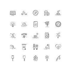 nature outline icons 25