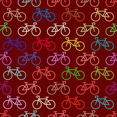 Seamless pattern with transport icons for your design