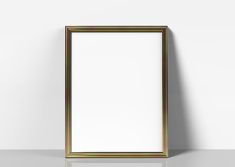 Golden picture frame