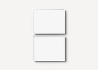 White picture frames