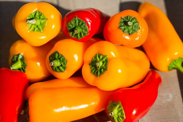 mini paprika mixed colorful