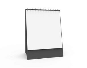 Blank desk calendar