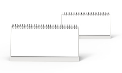 Blank desk calendar