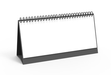 Blank desk calendar