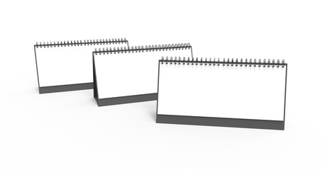 Blank desk calendar
