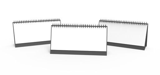 Blank desk calendar