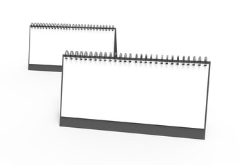 Blank desk calendar