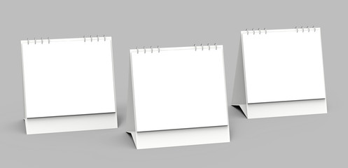 Blank desk calendar