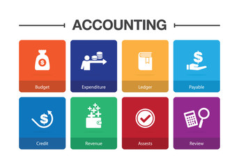 Accounting Infographic Icon Set