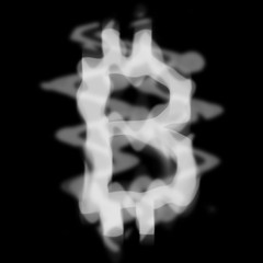 Cigarette smoke in the form of bitcoin. Figured smoke.
