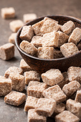 Brown sugar on bowl