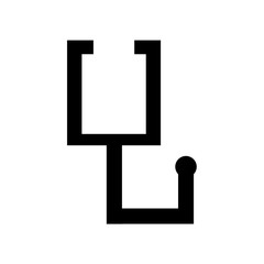 stethoscope icon isolated on white background