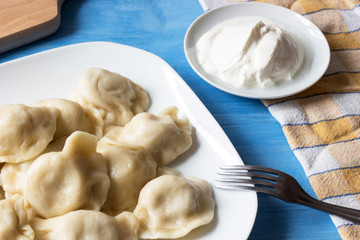 traditional polish dumplings, called 