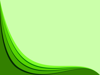 abstract green curve for background