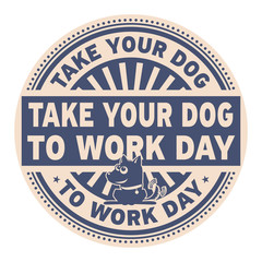 Take Your Dog to Work Day stamp