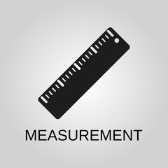 Measurement icon. Measurement symbol. Flat design. Stock - Vector illustration