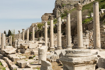 ruins of the ancient Roman city of Ephesus