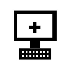 Obraz premium computer icon isolated on white background