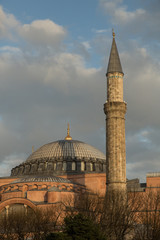 Fototapeta na wymiar the ancient St. Sophia in Istanbul, Turkey