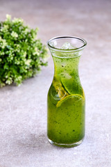 lemonade with mint and lemon