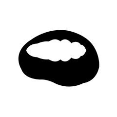 brain icon isolated on white background