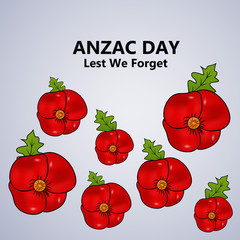 Illustration of Anzac Day background