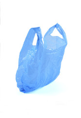 plastic bag isolated on white