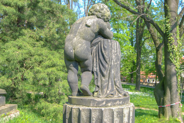 Fototapeta na wymiar Sculpture cemetery Görlitz