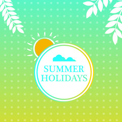 Illustration of background for Summer Season