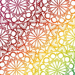 colorful and circular mandalas pattern backgroundvector illustration design
