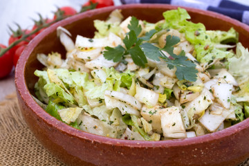 salade et vinaigrette