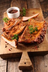 grilled pork ribs
