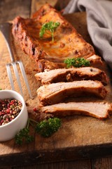 grilled pork ribs