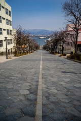 春の函館　八幡坂