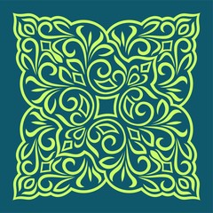 very beautiful Kazakh floral ornament