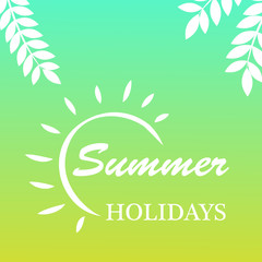 Illustration of background for Summer Season