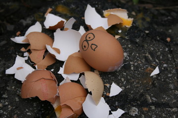 jajko wystraszone © Marta