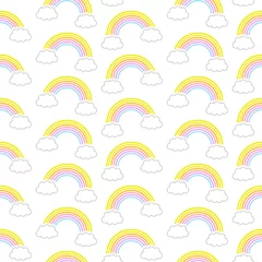 Seamless Pattern Rainbows & Clouds Big © Jan Engel