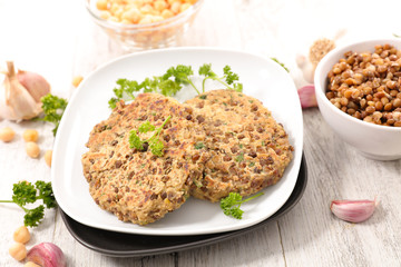 vegetarian burger steak