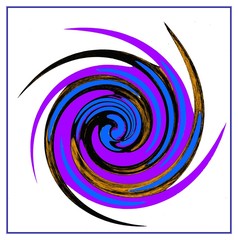 Abstraction spiral -  wortex in a purple colors