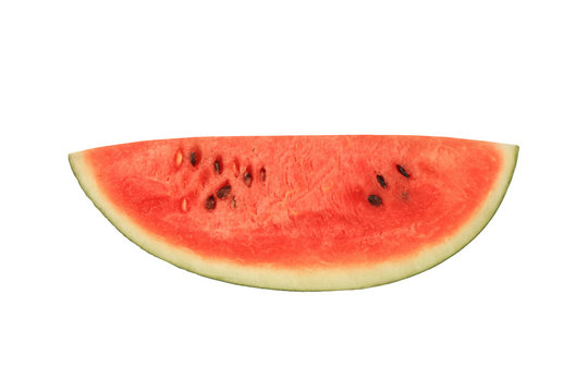 water melon slice isolated on white background