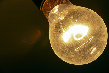 verstaubte Glühbirne