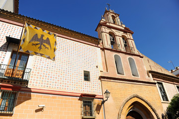 Fototapeta na wymiar Iglesia de Santa María la Blanca construida sobre una antigua sinagoga, Sevilla, Andalucía, España