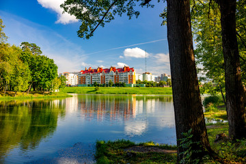 Obraz premium Ponds in park-manors Belkino in the summer, Russia
