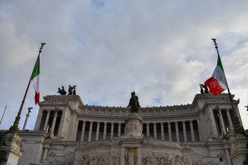 piazza Venezia one of most popular place in Rome Italy 