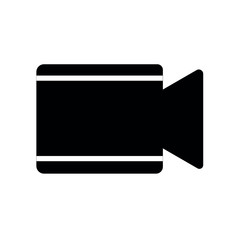 Video file icon isolated on white background