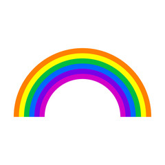 Colourfull Rainbow Icon.Vector illustration