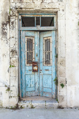 old wooden door