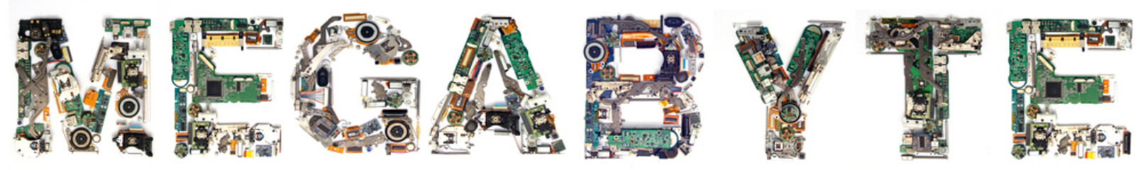 Fototapeta premium the word MEGABYTE