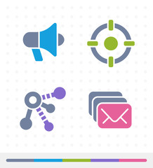 Marketing Techniques - Tap Duo Icons A set of 4 professional, pixel-perfect icons .